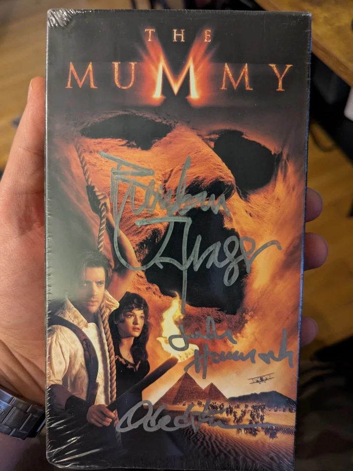 The Mummy Fraser & More SEALED VHS Tape Signed Autographed Mint Condition - Image 2 of 4