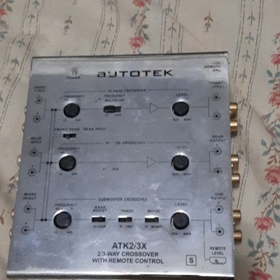 Autotek ATK2/3X 2/3-Way Car Audio Crossover Signal Processor w/ Remote