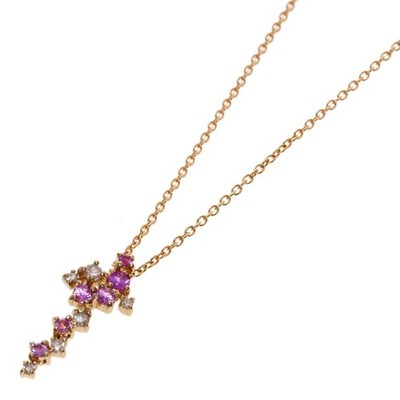 Ponte Vecchio Diamant Collier K18 Rotgold Damen [gebraucht]