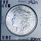 1921 BU GEM MORGAN SILVER DOLLAR UNC MS+++ U.S. MINT RARE COIN 8504