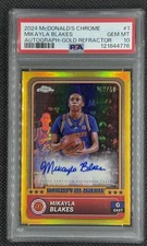 2024 Topps Chrome McDonald's All American Mikayla Blakes Rookie Auto /50 Psa 10