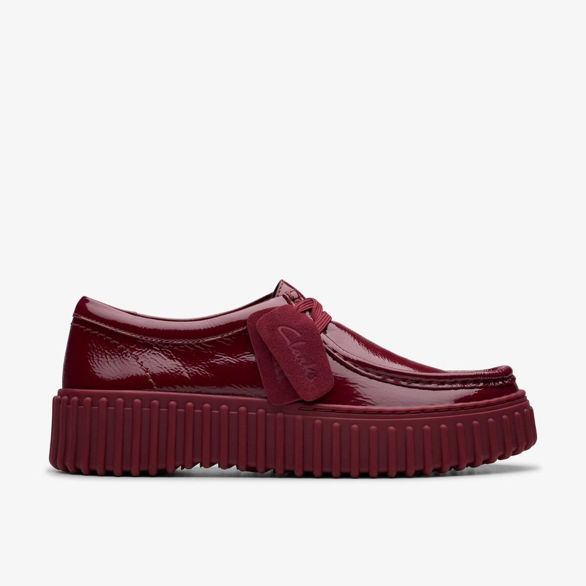 2023 BRIDLE POROSUS / TONGUE BK×LVA 新品 Clarks Women's Torhill Bee Burgundy Patent Leather 26179115 | eBay