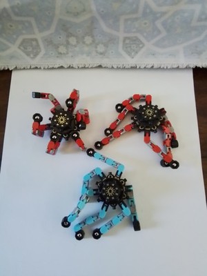 Fingertip Mechanical Top Transformable Deformable Fidgets Spinner Top 3pcs NIB 