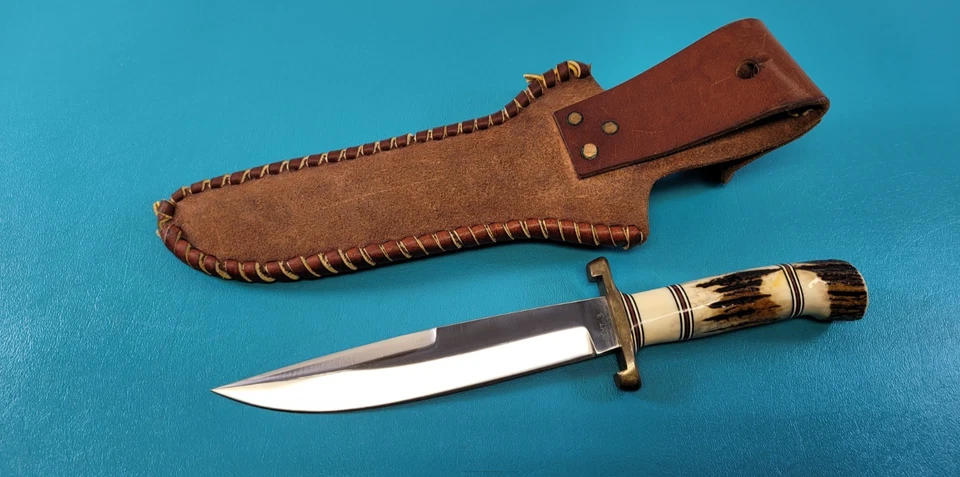 Steve Morseth Custom Model 7 Fighter Knife & Sheath c. 1986  11.5" OAL TR544 - Image 4 of 4