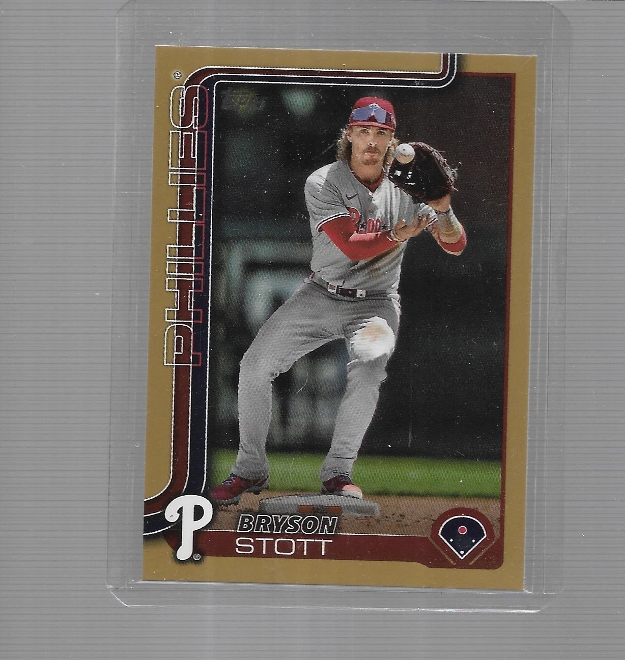 2025 TOPPS SERIES 1 BASEBALL GOLD BRYSON STOTT #147 (0782/2025)