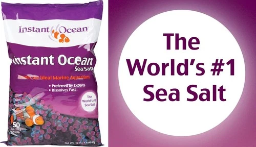 Instant Ocean Sea Salt 50 Gallons, For Marine Aquariums, Fast Dissolving