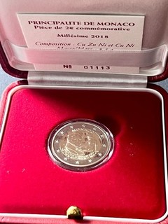 Monaco 2 Euro Münze Francois Joseph Bosio 2018 (108.2)
