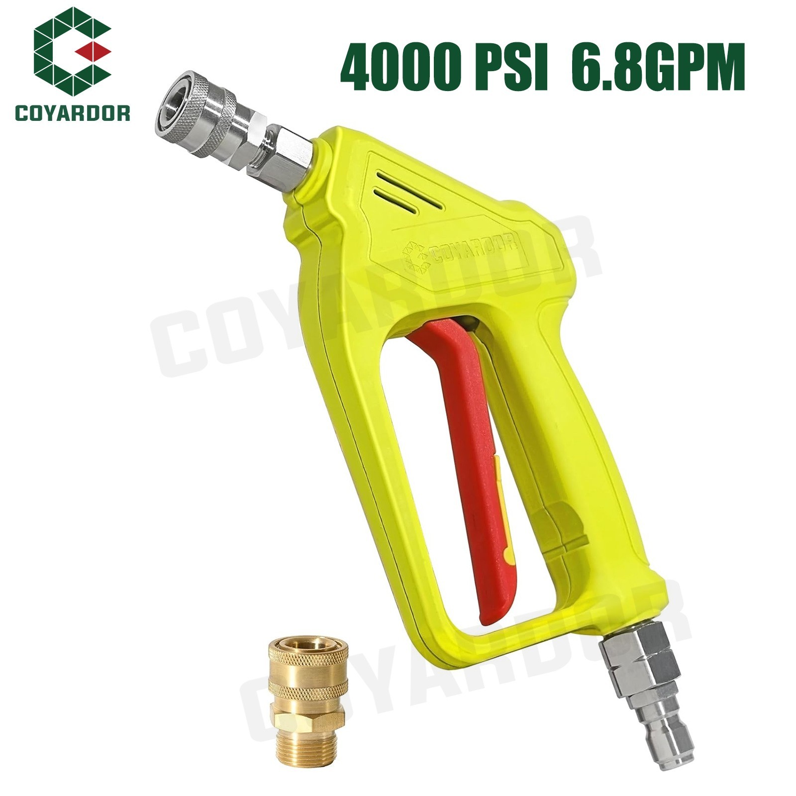 COYARDOR Pressure Washer Short Gun with Quick Connector Swiv