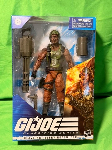 G.I. Joe Classified Series Figure Roadblock Heavy Artillery Amazon New 6"