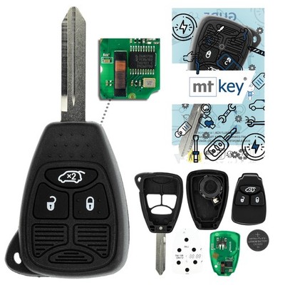 Funk Schlüssel 434MHZ 3 Tasten für JEEP WRANGLER COMPASS GRAND CHEROKEE LIBERTY