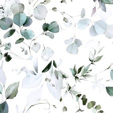 Laatse Green Leaf Contact Paper 17.5"x393" Floral Peel & Stick Wallpaper