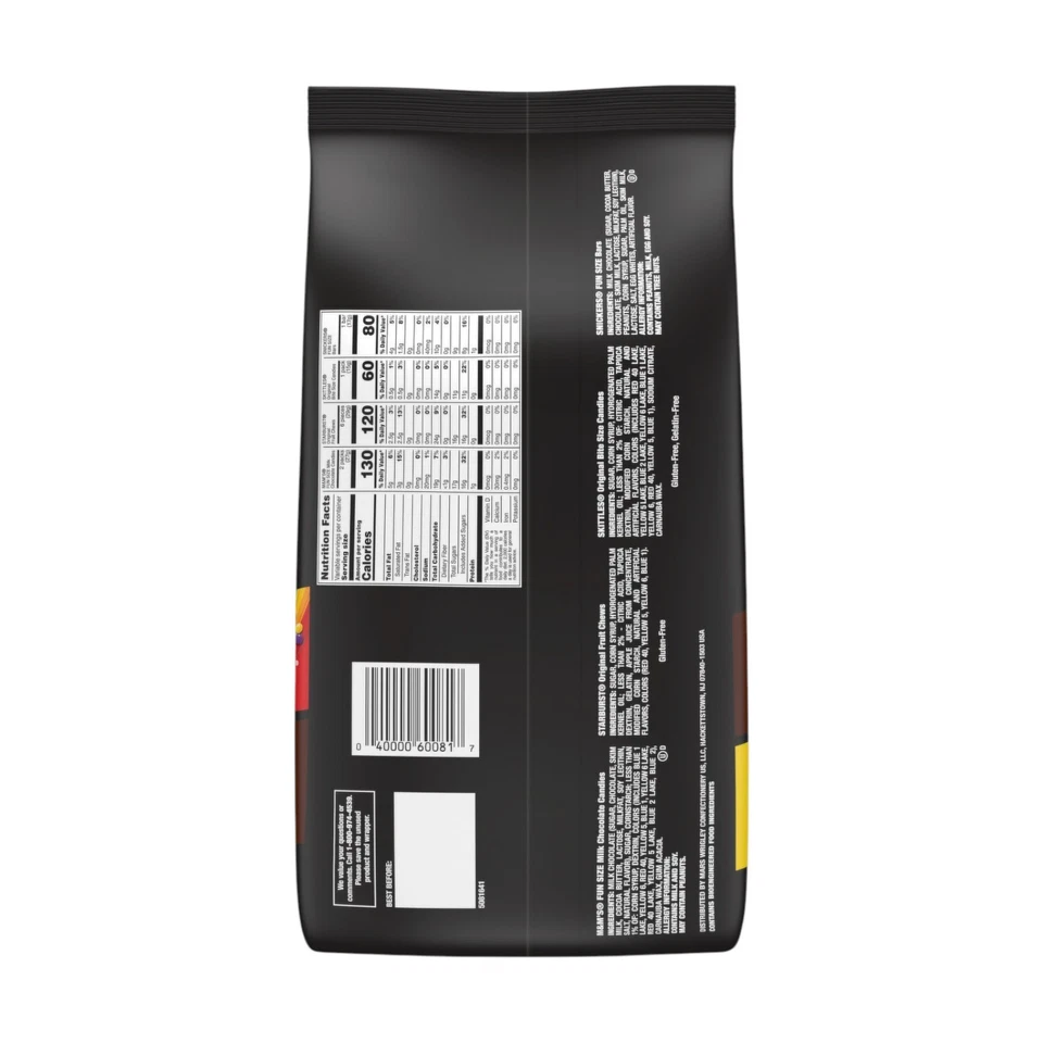 Snickers, Starburst, Skittles, Milky Way конфеты шоколад фрукты для Хэллоуина - 40 шт. - Изображение 2 из 3