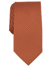 Perry Ellis Men Larsone Mini-Pattern Tie Cognac