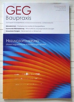 GEG Baupraxis   Fachmagazin für Gebäudetechnik und Bauwesen   Ausgabe 11-12/2025