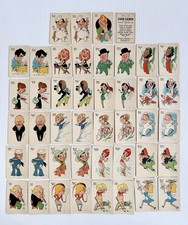 Rare Vintage Old Maid Card Game Whitman Americana, Caricatures NO BOX