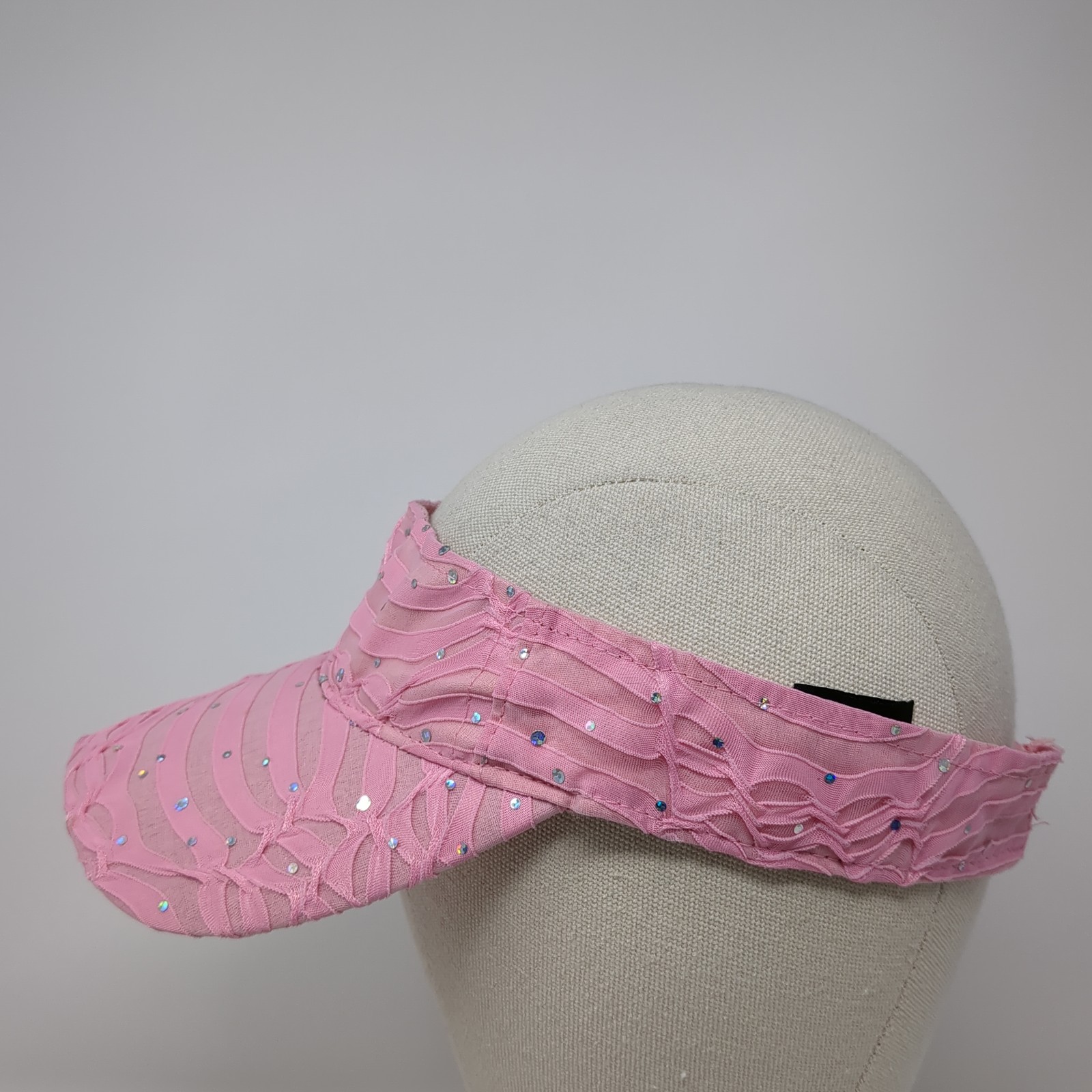 Something Special Strapback Visor Hat Pink One Si… - image 3