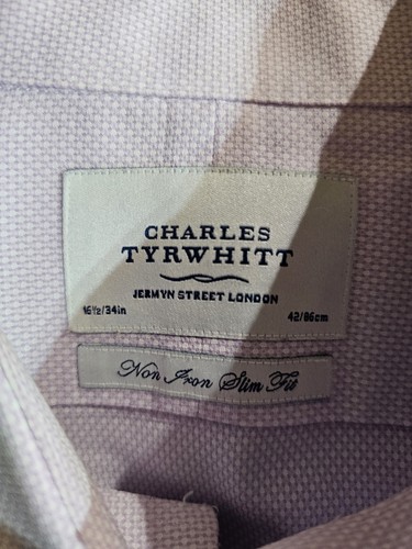 3x Charles Tyrwhitt Hemden Slim Fit Laufmanschette bügelfrei - Größe 16,5/34 Zoll - Bild 5 von 24