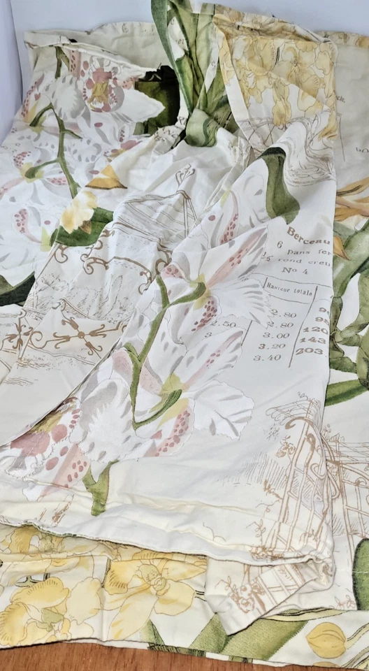 2 Almohadas de granero de cerámica simuladas orquídeas jardín botánico escritura de escritura EURO 26" Foto 4 de 4