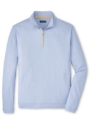 BNWT PETER MILLAR Crown Crafted Albatross Men s Cotton Blend Pique 1/4 Zip XXL
