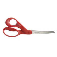 Fiskars All-Purpose Left-Handed Scissors: 8 inch / 1-pack (Red)