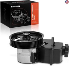 A-Premium Power Steering Pump, with Reservoir  Pulley, Compatible with