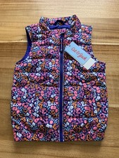 Cat  Jack Toddler Little Girls Floral Puffer Vest Water-Resistant Outerwear 3T