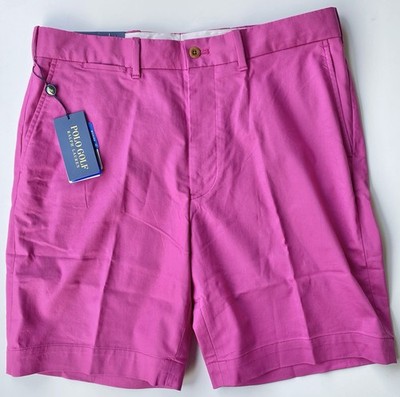 Polo Ralph Lauren Classic Fit Golf Shorts Crest Logo Hot Pink Men's Size 33 New