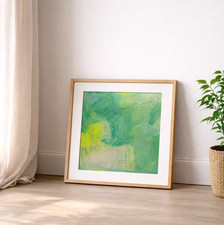 Green Abstract Wall Art Print for Modern and Contemporary Home Decor