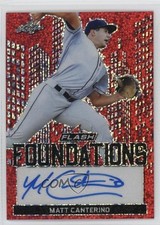 2019 Leaf Flash Foundations Red 3/5 Matt Canterino #FF2-MC1 Auto 0a6