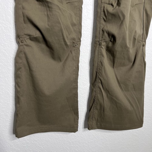 Prana Halle Straight Pant Womens 16 Slate Green Roll Up Hiking Outdoor B2 - Picture 4 of 12