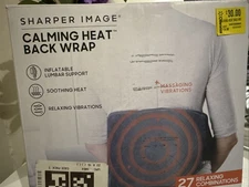 Sharper Image Calming Comfort Heat Back Wrap Gray