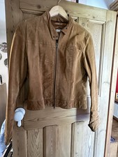Brown Suede Biker Jacket