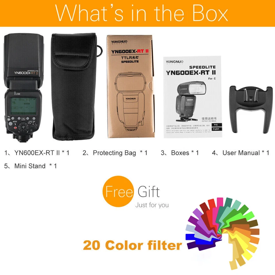 YONGNUO YN600EX-RT II TTL HSS 1/8000s Wireless Flash Light Speedlite for Canon  - Image 2 of 4