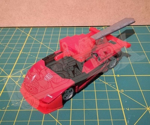 Transformers Siege Sideswipe Custom Kit Upgrade 3DPrint DIY TOYSFAKTORY RED Ver. - Imagen 2 de 11