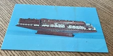 Dover Ohio Warther Carvings Union Pacific Big Boy Steam Train 1950s Postcard Oaz