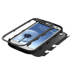 Black on Black 2 in 1 Tuff Hybrid Case Cover for Samsung Galaxy S III S3
