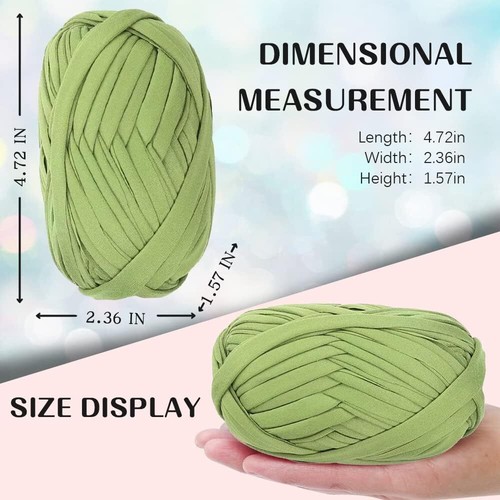 2/4/6Pc T-Shirt Yarn Elastic Fabric Crochet Cloth Yarn for DIY Knitting Hand Bag - Picture 49 of 215