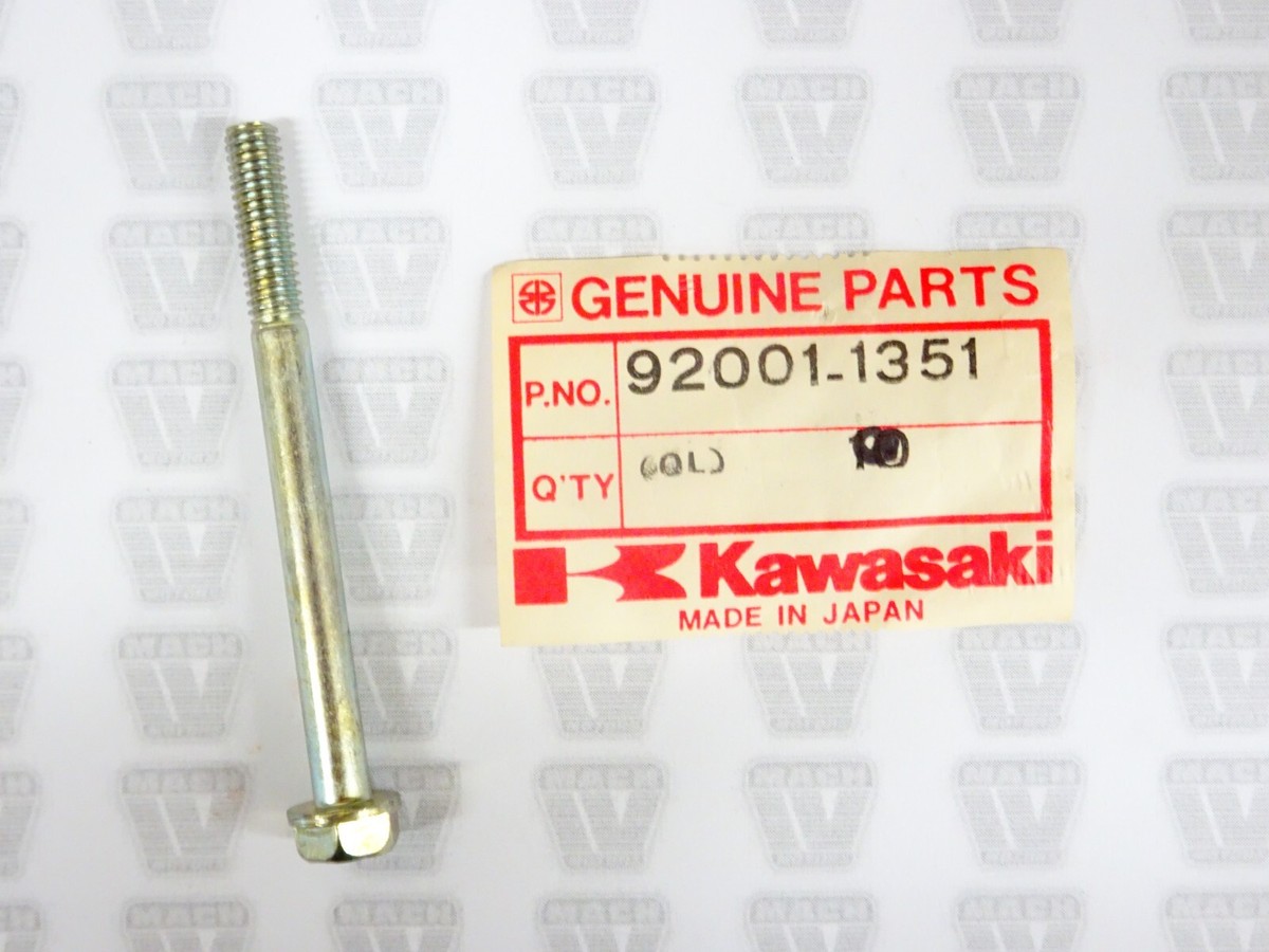 Kawasaki NOS NEW 92001-1351 Flanged Bolt 6x70 KZ KZ1100 KZ1000 CSR
