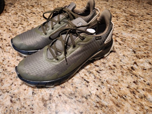 Salomon Alpha Cross 4 Gore-Tex GTX Trail Running Shoes Mens 9.5 Green