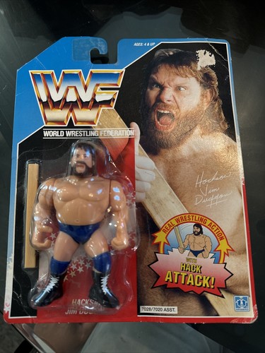 WWF Hasbro Hacksaw Jim Duggan Wrestling Figure WWE...