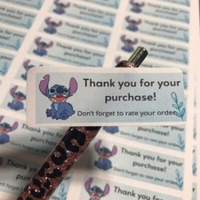 180 thank you for your purchase stickers 6 pages