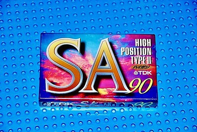 TDK  SA   90    VS. IX    TYPE II   BLANK CASSETTE TAPE  (1)  (SEALED)