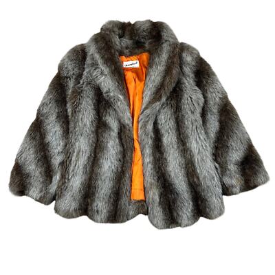 Vintage Donnybrook Faux Fur Coat Women's Size 7 Made in USA Mob
