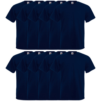 10er Fruit of the Loom T-Shirt Herren Super Premium Tshirts Shirt Baumwolle