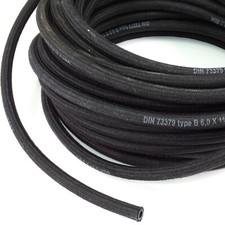 NITRILE RUBBER BRAIDED FUEL HOSE/PIPE FOR ENGINES,OIL, DIESEL & UNLEADED FUEL UK