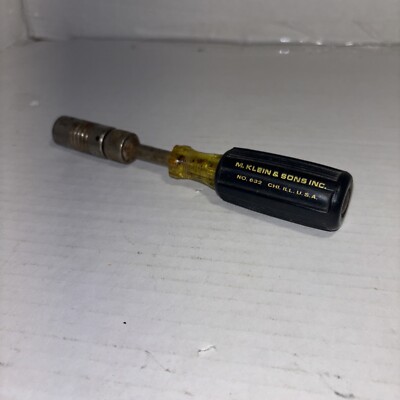 Klein Tools 632 Drive-A-Matic Adjusting Cushion Grip Nut Driver MADE IN ...