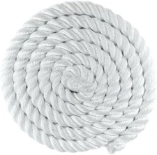 Premium White Twisted Nylon Rope (1 Inch X 100 Feet) - Multipurpose Utility Line
