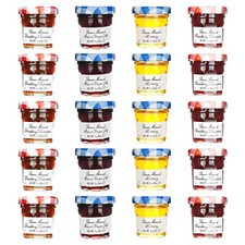 Bonne Maman Assorted 20 1 oz Mini Jars Strawberry Raspberry Honey Grape