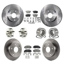 For Honda Accord Front Rear Hub Bearings Disc Brake Rotors And Pads K KBB-106939