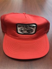 Vintage Southern Comfort Red Snapback Trucker Hat Mesh Cap Patch
